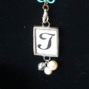 Plunder Jewelry “Jamie” Penadant letter “T” or “J”